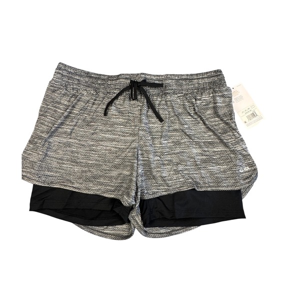 Champion C9 DuoDry+ Women's 2-in-1 Running Shorts Size L Gray NWT - Picture 2 of 12